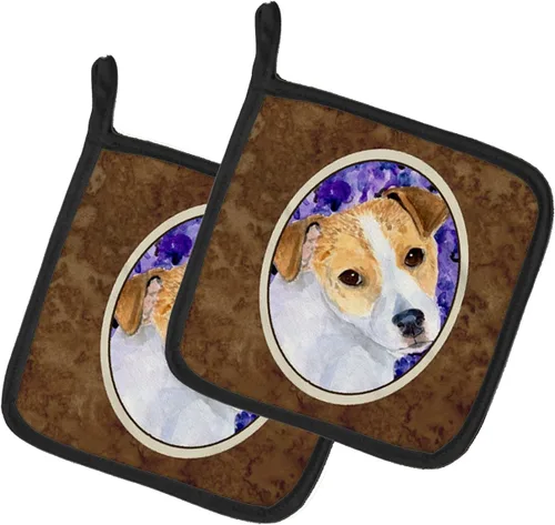 Miniatura 296 de Caroline's Treasures SS8617PTHD - Juego de soportes para ollas de cocina resistentes al calor, almohadillas calientes para horno para cocinar, Husky