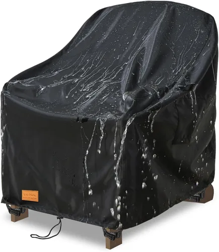 Miniatura 23 de Funda para mesa de café para patio al aire libre, 600D, resistente al agua, resistente, fundas para muebles de patio, 48 x 28 x 16 pulgadas