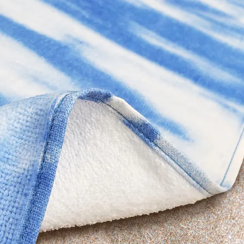 Miniatura 4 de Husky - Toalla de playa de 30 x 60 pulgadas, diseño de lobo de Alaska, vida silvestre, algodón suave y absorbente, ecológica (30 x 60 pulgadas, azul)