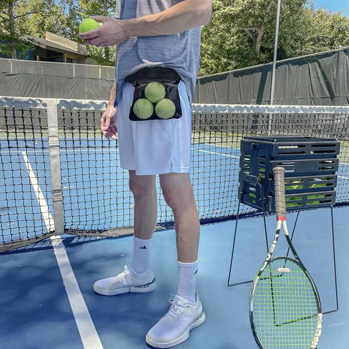 Miniatura 4 de Nebudo Soporte para pelota de tenis, pelotas de tenis de pickleball, accesorio de sujeción para mujeres, falda y hombre, bolsas de cadera