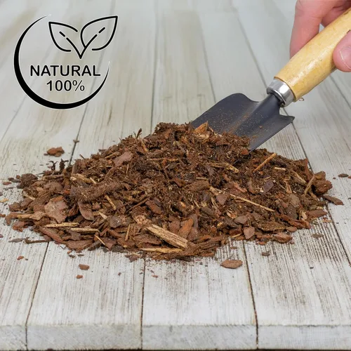 Miniatura 9 de Soil Sunrise Pepitas de mantillo de corteza de pino 100% natural (12 cuartos de galón) pequeñas astillas para jardinería en contenedores