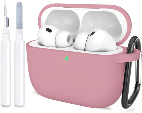 Miniatura 30 de Compatible con AirPods Pro 3, funda protectora de silicona suave con kit de limpieza de llavero para mujeres y hombres para Apple AirPods Pro de 3ª