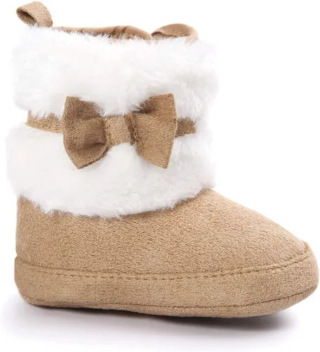 Miniatura 8 de LIVEBOX Prewalker Botas de invierno para bebés y niñas con suela antideslizante suave de alta calidad