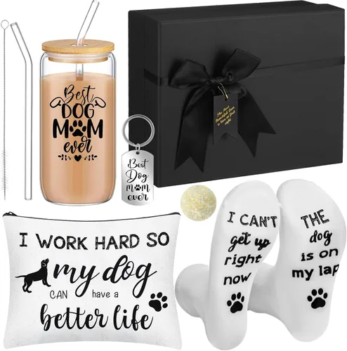 Miniatura 9 de Mifoci 5 piezas de regalo para el día de la madre, regalo para el día de la madre, vaso de café de 16 onzas con tapas para pajitas, calcetines