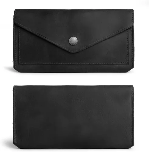 Miniatura 15 de Hide & Drink, Cartera grande de cuero para mujer, organizador de dinero, billetes planos, bolsa, estuche, elegante, hecho a mano, Bourbon Marrón