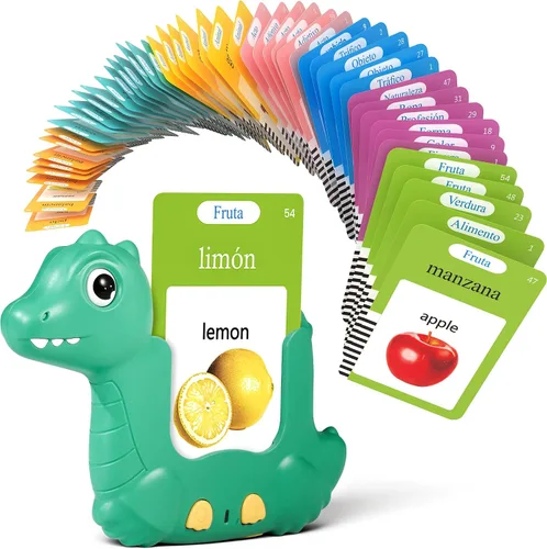 Miniatura 7 de Tarjetas didácticas parlantes para niños pequeños de 1-3 años, juguetes de aprendizaje Montessori con 224 palabras, juguetes de habla de bolsillo