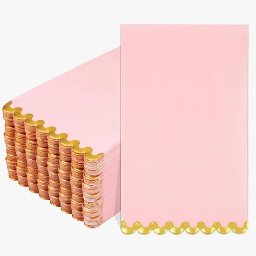 Miniatura 10 de WDF Paquete de 150 servilletas de papel negro – Servilletas negras desechables de alta calidad, suaves y absorbentes, para Año Nuevo, boda