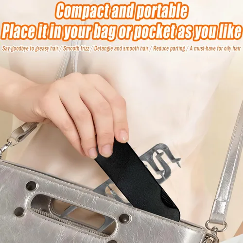 Miniatura 5 de Peine de textura, peine de pelo de dientes anchos voluminosos, diseño plegable de viaje, juego de doble propósito ancho y de dientes finos