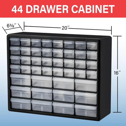 Miniatura 2 de Akro-Mils 10144, Gabinete de almacenamiento con 44 cajones de plástico para organización de garaje, organizador de cuentas, almacenamiento
