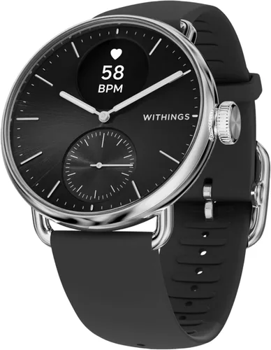 Miniatura 9 de WITHINGS ScanWatch 2 - Hybrid Smart Watch, Heart Rate Monitoring, Fitness Tracker, Cycle Tracker, Sleep Monitoring, GPS Tracker, 30-Day Battery