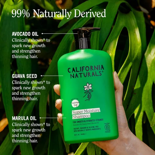 Miniatura 2 de California Naturals - Juego de shampoo y acondicionador para cabello seco y dañado, cuidado capilar para mujeres y hombres, natural, vegano, sin