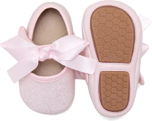 Miniatura 50 de Felix & Flora Zapatos de bebé de suela suave - Zapatos de bebé para caminar, mocasines, suela de goma, zapatos de cuna