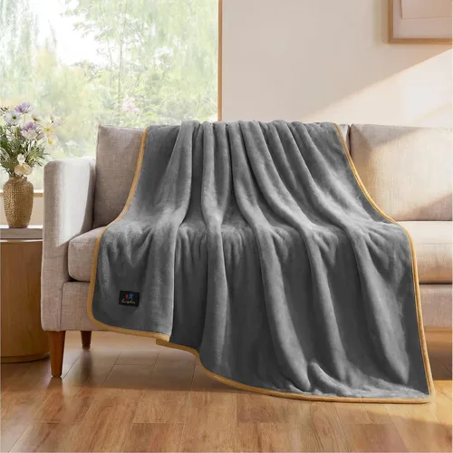 Miniatura 17 de Luciphia Manta de cama impermeable lavable, suave forro polar sherpa reversible para cachorros para perros medianos y grandes, funda protectora