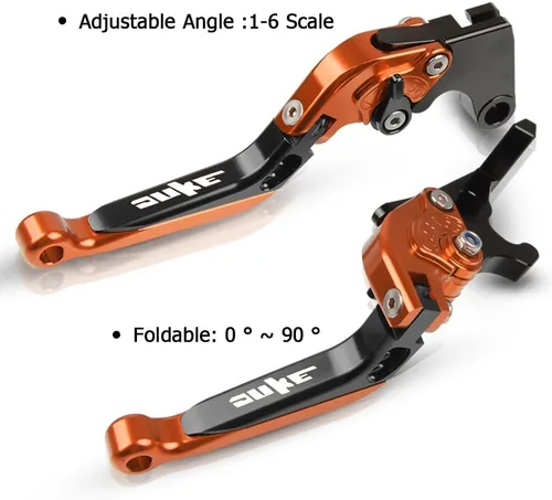 Miniatura 4 de Conjunto de palancas de freno y embrague Duke 125 390 plegables y extensibles CNC de aluminio para Duke 125 390 200 250 2011-2015 2017 2018 2019