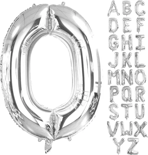 Miniatura 31 de Lovoir Globos grandes de 40 pulgadas con la letra G de color plateado de gran tamaño, globo de helio de aluminio de Mylar para fiesta de cumpleaños