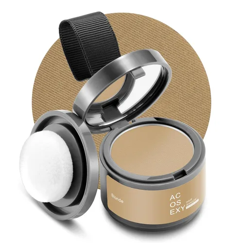 Miniatura 17 de Acosexy Polvo para cubrir las raíces del cabello y la barba, color marrón oscuro para cejas de mujer, cobertura de cabello gris para hombres, puntos