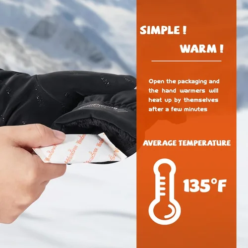 Miniatura 3 de Calentadores de Manos Desechables de Un Solo Uso Activados por Aire para Manos, Dedos de los Pies y Cuerpo - Hasta 12 Horas de Calor - WarmSpark 40