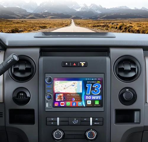 Miniatura 10 de [4Core + 64G ROM] Radio de coche estéreo para Ford F150 2004-2008: unidad principal de pantalla táctil de 7 pulgadas con Carplay inalámbrico Android