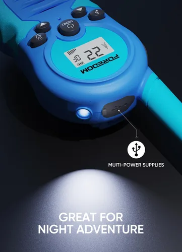 Miniatura 6 de FOREDOM Walkie Talkies recargables para niños Walkie Talkies de largo alcance para niños y niñas de 3 a 12 años de edad, juguetes de cumpleaños