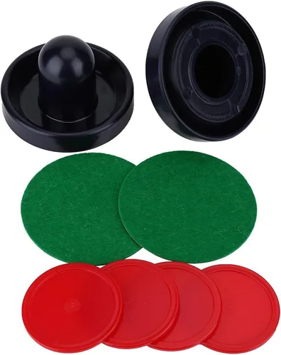 Miniatura 9 de Juego de discos de hockey de aire, empujadores de hockey de aire de 3.7 pulgadas y kit de discos de hockey de aire de 2.5 pulgadas para juego
