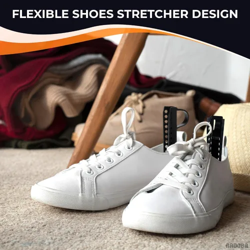 Miniatura 6 de NADOBA 5 pares de árboles de zapatos de plástico I árboles de zapatos de longitud ajustable para hombres I zapatos y botas árboles I hombres zapatos