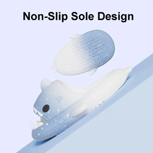 Miniatura 3 de Kapley Shark Slides Original, 2023 Slidely Shark Slidely - Pantuflas de spa para mujeres y hombres
