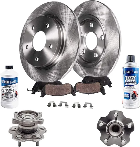 Miniatura 85 de Detroit Axle - Rotores de freno para Nissan NV2500 NV3500 NV1500 NV1500 2012-2021, repuesto de rotores de freno de disco: rotor delantero de 14.17