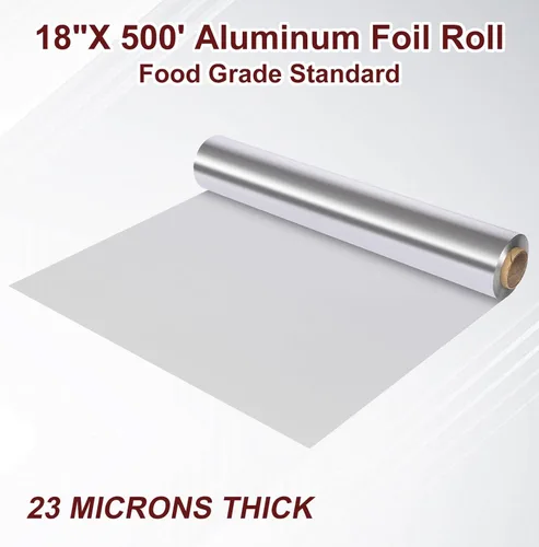 Miniatura 2 de Rollo de papel de aluminio resistente para alimentos de 18 pulgadas 500 pies de papel de aluminio resistente seguro para alimentos