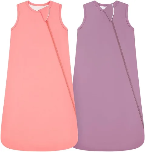 Miniatura 14 de HAPIU Saco de dormir unisex de rayón hecho de bambú TOG 1.0, cremallera premium de 2 vías, manta portátil para bebé