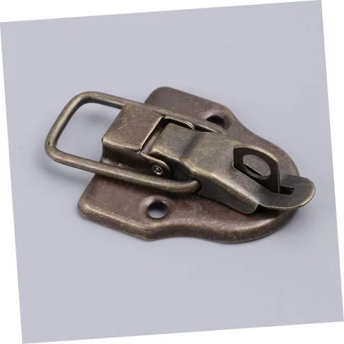 Miniatura 8 de 2pcs caja de madera antigua cerradura gancho cerraduras aleación pestillo