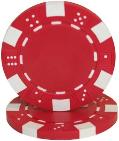 Miniatura 6 de Brybelly Clay Composite Striped Dice 11.5-gram Poker Chips (100-pack) - Blank Non-denominated Poker Chips - Custom Cash Games and Home Casino Poker