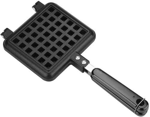 Miniatura 7 de Máquina para hacer gofres belga antiadherente, prensa panini de acero inoxidable, máquina para hacer sándwiches de desayuno, máquina para hacer