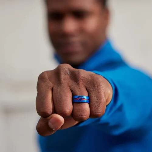 Miniatura 5 de Enso Rings Colección DC Comics Anillo de silicona grabada cómodo, transpirable y seguro Batman, Superman, The Flash y Wonder Woman