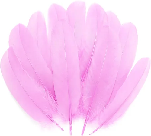 Miniatura 12 de 300 plumas de ganso negras naturales a granel, plumas naturales a granel de 5 a 7 pulgadas para manualidades, atrapasueños, alas de ángel
