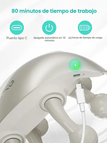 Miniatura 6 de SKG H7 Ultra Masajeador de cuello para aliviar el dolor de tejido profundo, inalámbrico, regalos del día del padre, masajeador de hombros Shiatsu