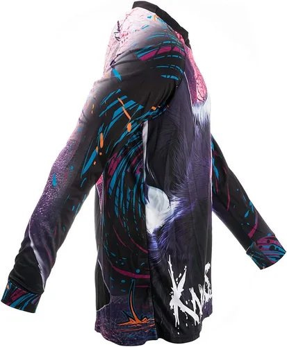 Miniatura 5 de JPOJPO Camiseta de ciclismo para hombre, camiseta de manga larga, para bicicleta de montaña, motocicleta, ropa anti-UV
