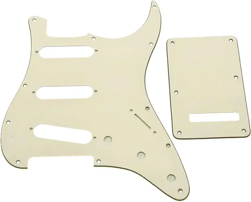 Miniatura 6 de KAISH - Golpeador de 11 agujeros estilo ST/Strat SSS con placa trasera ST y cubierta de trémolo para Stratocaster de EE. UU./México/Strat en perla