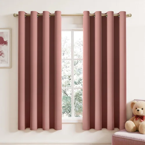 Miniatura 120 de MIULEE Cortinas opacas para dormitorio o sala de estar, juego de 2 paneles de cortina para ventana con aislamiento térmico y bloqueo de luz