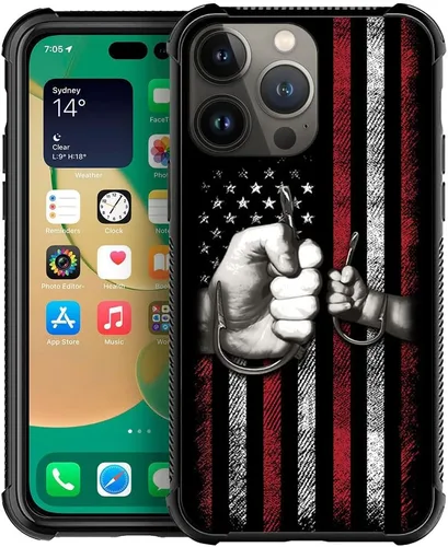 Miniatura 15 de DAIZAG Compatible con iPhone 13 Funda, Protección Total a Prueba de Golpes Antiarañazos Cubierta de TPU, Fundas para Hombre Mujer-Cruz de Madera