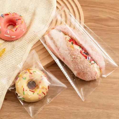 Miniatura 8 de Bolsas de celofán autoadhesivas de 4 x 4 pulgadas, 500 bolsas de golosinas transparentes autosellantes para panadería, dulces, tarjetas de jabón