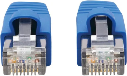 Miniatura 3 de TRIPP LITE Cable Ethernet Cat6a 10G, PoE, CMR-LP, cable de conexión de red Snagless F/UTP (RJ45 M/M), azul, 6 pies (N261P-006-BL)