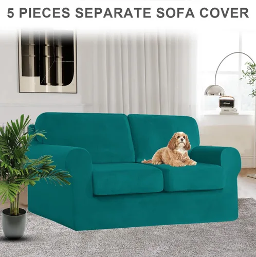 Miniatura 79 de Funda para Sofá de Terciopelo, Fundas Elásticas para Sofá para Funda Principal Separada/Respaldos y Cojines de Asiento, Funda para Sofá, para Fundas