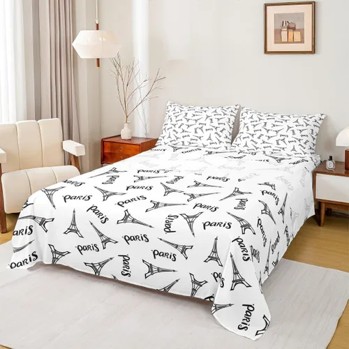 Miniatura 9 de Manfei Juego de sábanas de dibujos animados para niños, tamaño individual, bonito juego de ropa de cama de animales y mascotas, decoración