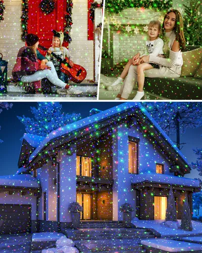 Miniatura 6 de Luces láser de Navidad proyector estrella jardín luciérnaga luces 3