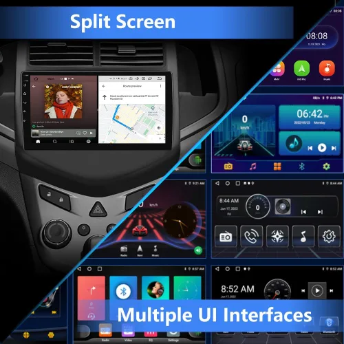 Miniatura 7 de Estéreo de coche Android 13 para Chevy Aveo Sonic 2011-2015, pantalla táctil de 9 pulgadas, radio de coche con CarPlay inalámbrico Android Auto