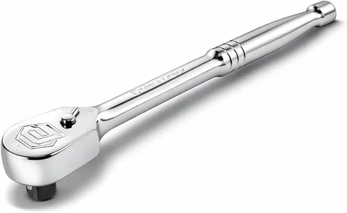 Miniatura 11 de Powerbuilt Trinquete de cabeza giratoria, herramientas manuales de accionamiento de 3/8 pulgadas, giratorio, oscilación de 72 dientes y 5 grados