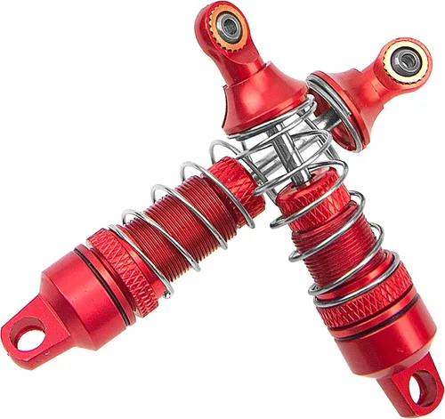 Miniatura 5 de Paquete de 4 amortiguadores Vgoohobby Suspensión delantera y trasera compatible con 1/18 losi Mini T 2.0 Mini-B 2WD RC Stadium Piezas de Rojo