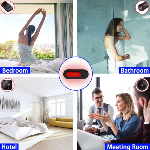 Miniatura 3 de Detector de cámara oculta, detector de dispositivo oculto LED con visor infrarrojo – Buscador de cámara antiespía de tamaño bolsillo localiza