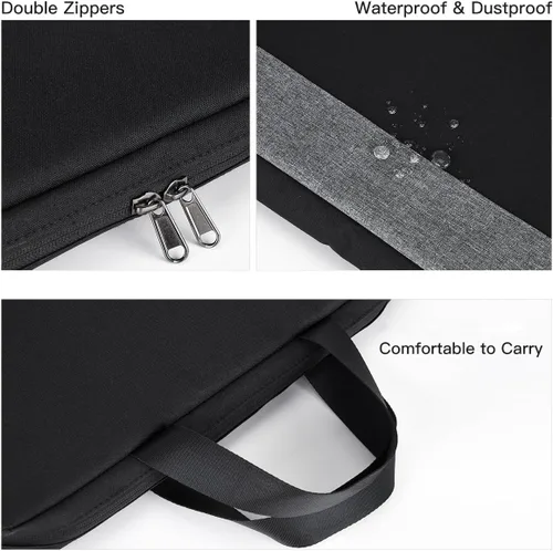 Miniatura 5 de Funda para laptop de 17.3 pulgadas, para hombre y mujer, TSA para HP Envy 17/Pavilion 17/OMEN 17, Dell G3 G7 17.3/Inspiron 17, Acer Aspire 17, Negro