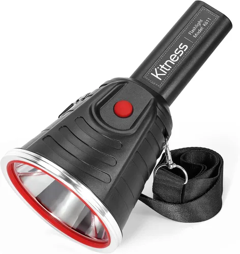 Kitness Foco de mano de alta potencia, linternas LED recargables, reflectores impermeables, superbrillantes, Coon, luces de caza, linterna de K611